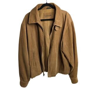 St. John's Bay, Brown Corduroy  Full Zip Jacket, Reg XL Men's